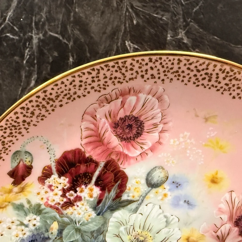 W.L. George “Poppy Pastorale” by Lena Liu Collector Plate